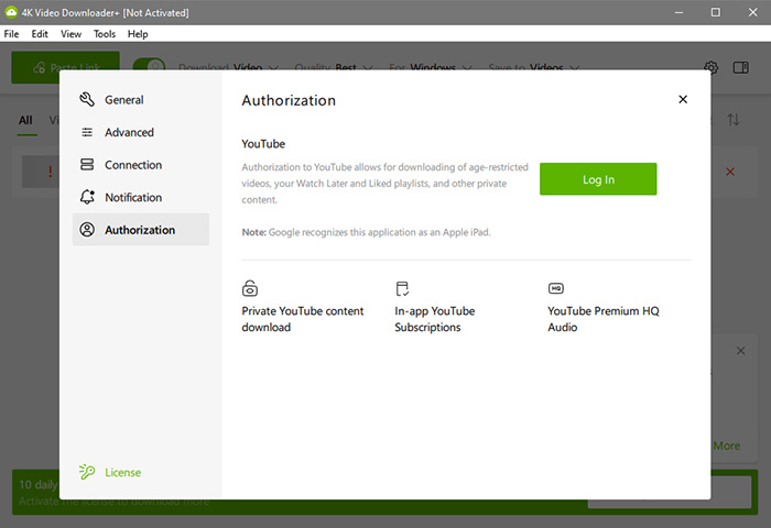 4k video downloader can't parse this link