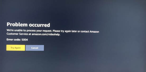 Amazon error