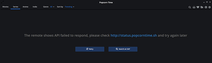 The Remote API Failed to Respond