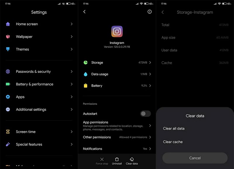 uploaded/post Instagram video no sound
