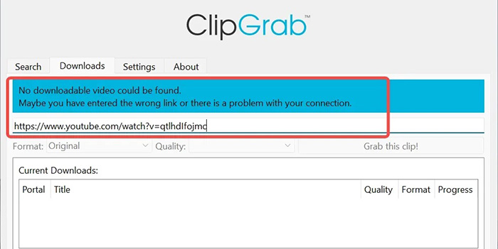 ClipGrab Not Working
