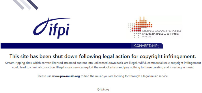 convert2mp3.net is not working