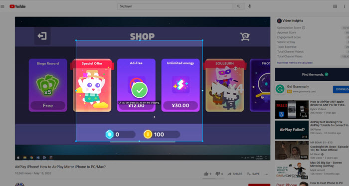 Crop YouTube Video Online