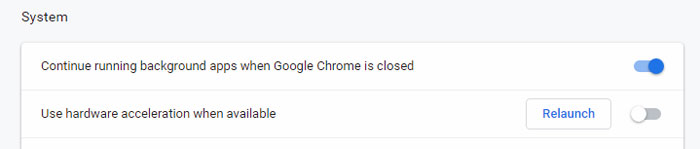 Disable hardware acceleration in browser.