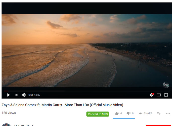 Extract MP3 Audio from YouTube Video