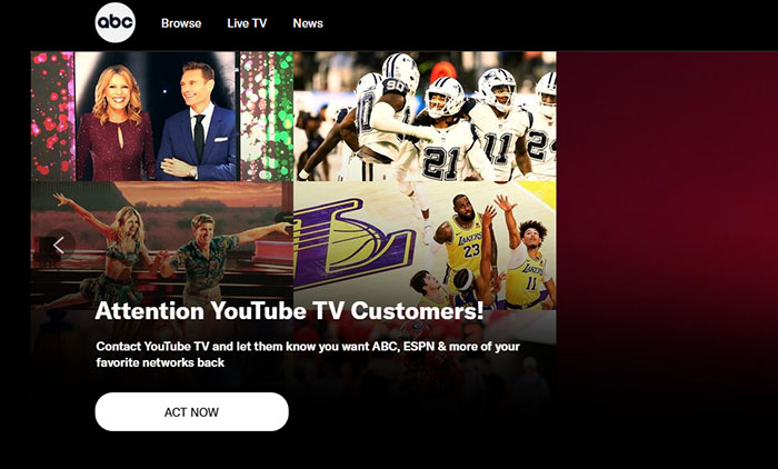 ABC TV shows and movies streaming site