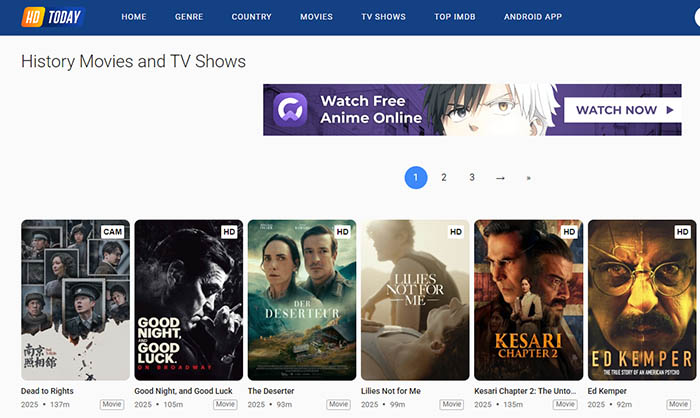Soap2Day alternative website HDToday