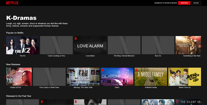 Korean Dramas on Netflix