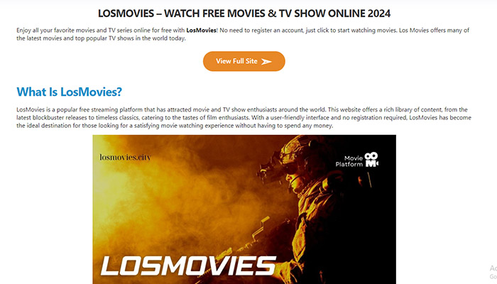 Soap2Day alternative site LosMovies
