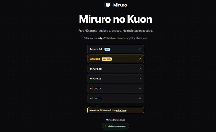 HiAnime Alternative Miruro