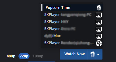 Play Popcorn Time in 5KPlayer