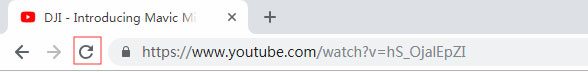 Refresh YouTube page
