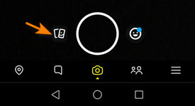 Send video from camera roll on Snapchat