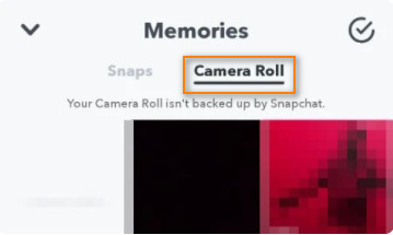 Send video from camera roll on Snapchat