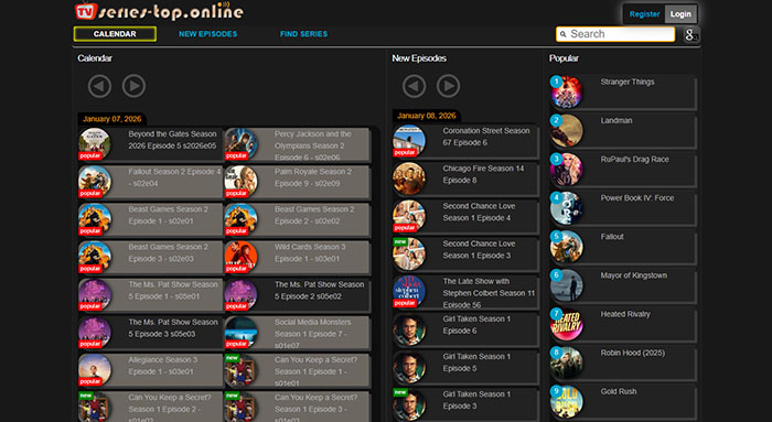 TopSRS.day Primewire alternative site