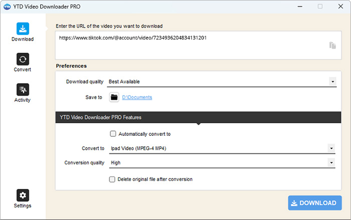 TubeNinja alternative YTD Video Downloader