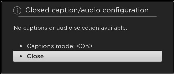 Turn on Roku Captions