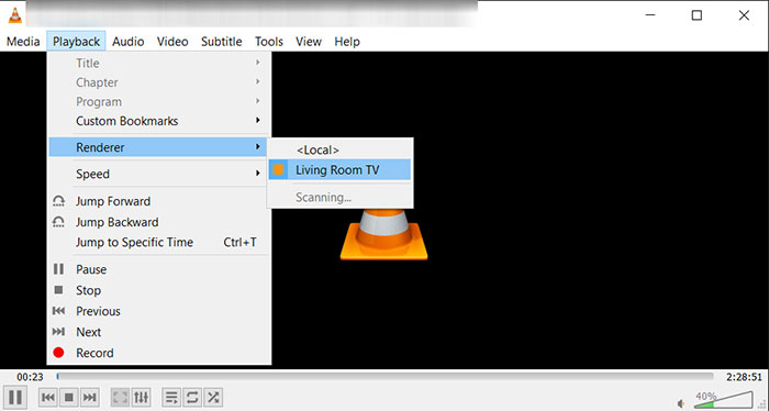 how to cast vlc to chromecast from pc