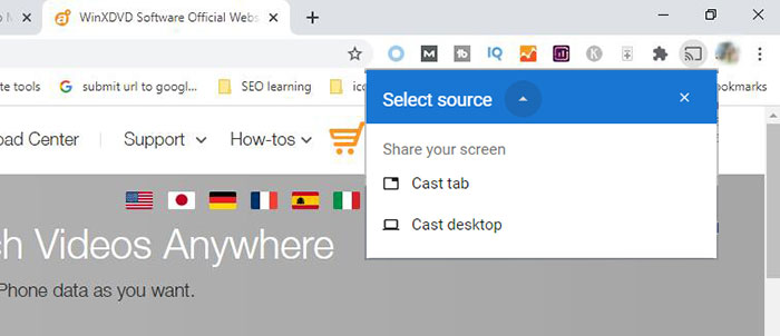 Cast VLC to ChromeCast with Google Chrome Browser