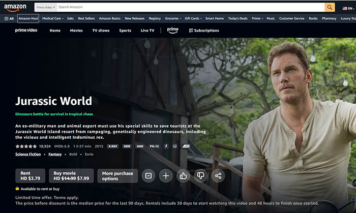 Watch Jurassic World: Rebirth on Amazon Video