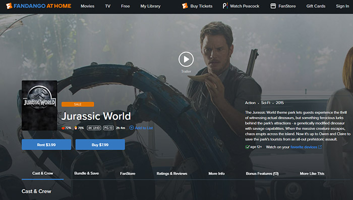 Watch Jurassic World: Rebirth on Fandango At Home