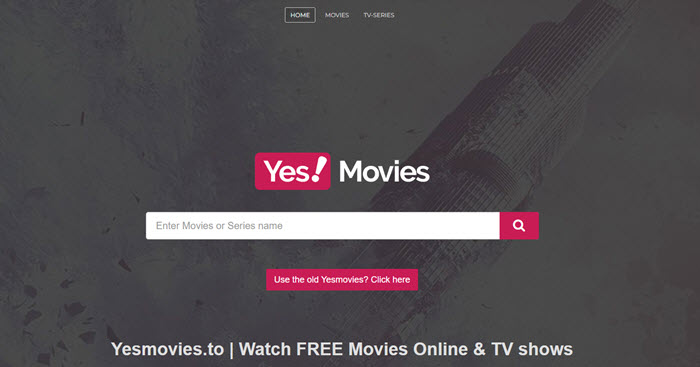 YesMovies interface