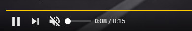 YouTube video player is muted