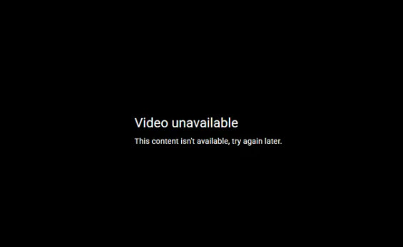 youtube video unavialable