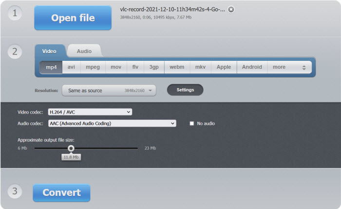 free online hevc to mp4 converter