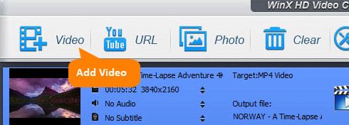 Load 4K Video to Video Converter