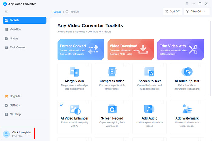 Register with Free Any Video Converter Key