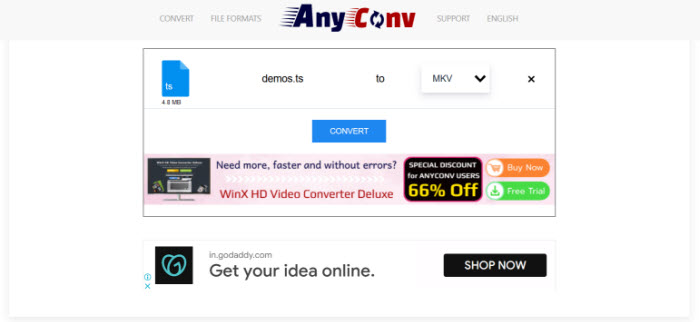convert ts to mkv with anyconv
