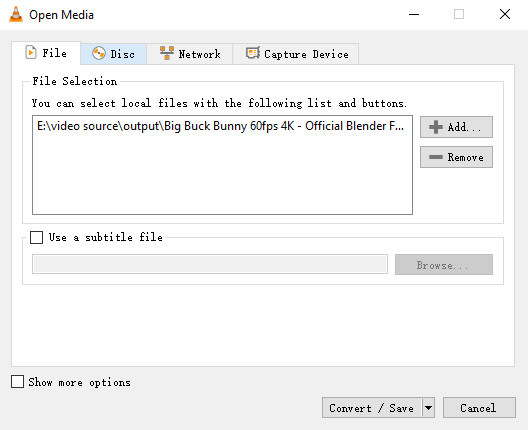 convertir AVI en MKV avec VLC