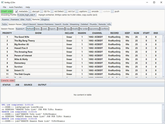 Convert TiVo Files to MP4 with KMTTG