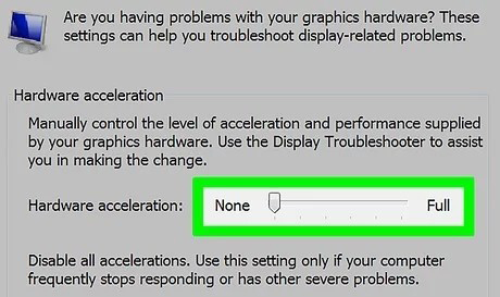 Disable GPU acceleration