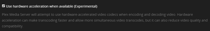 Enable Plex GPU hardware transcoding
