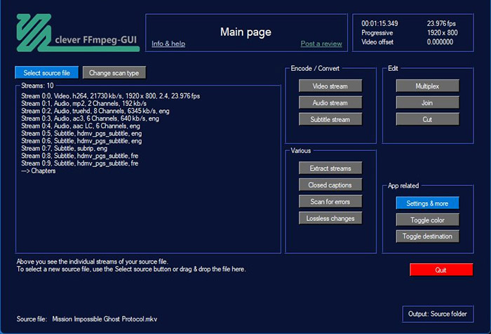 FFmpeg GUI