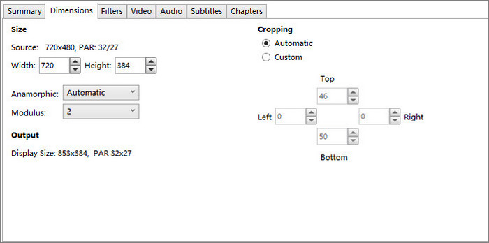 Best HandBrake dimension settings for Plex