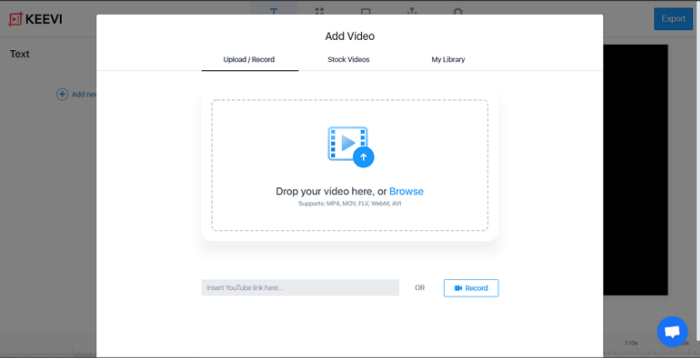 load video in keevi