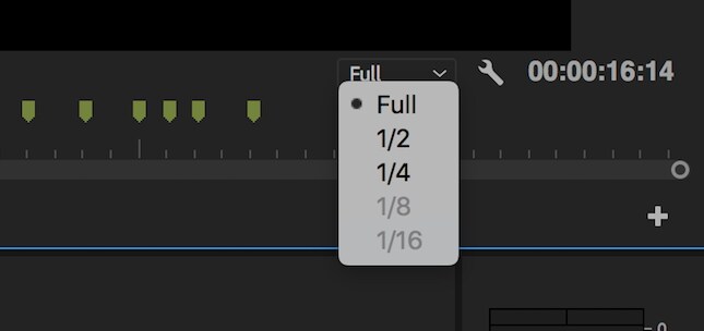 Reduce playback resolution