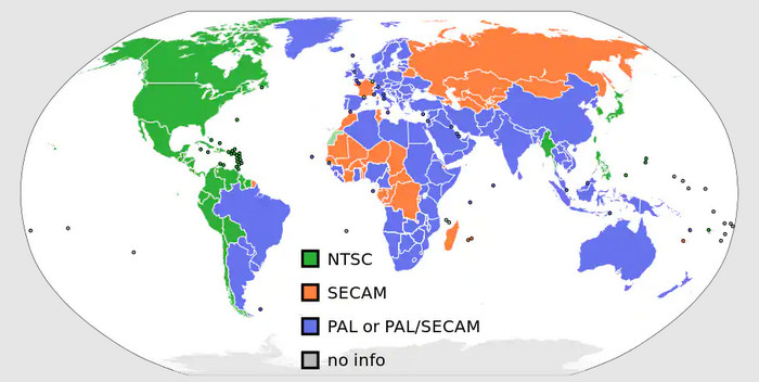 NTSC and PAL