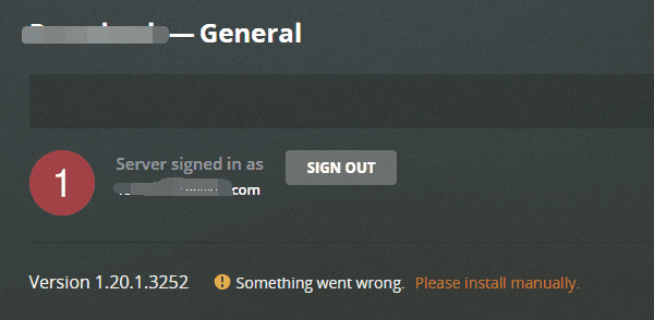 Plex Server Connection