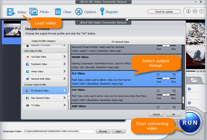 best 4K/HD MOV to FLV video cropper