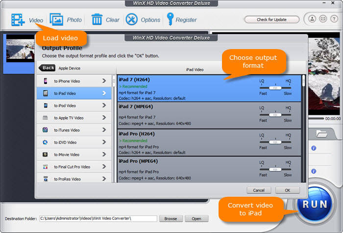 convert AVCHD to iPad
