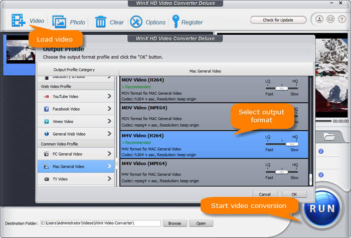 convert MOV to M4V free