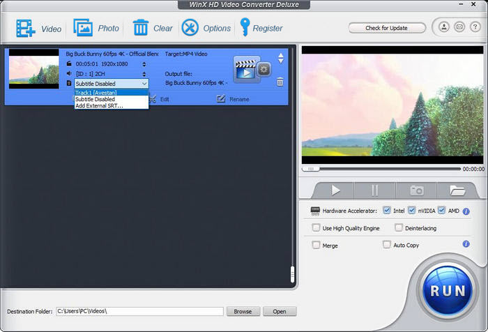 Remove unwanted MKV subtitle tracks