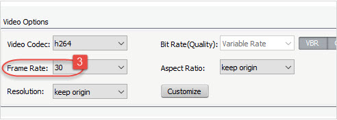 Change framerate