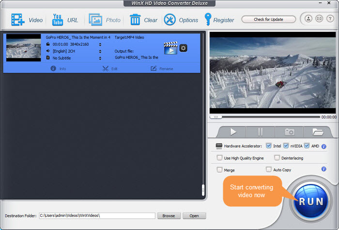 Commencer à convertir gratuitement des vidéos sur Windows