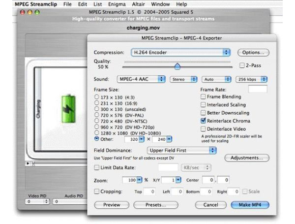 Change MOV Format to WMV with MPEG StreamClip