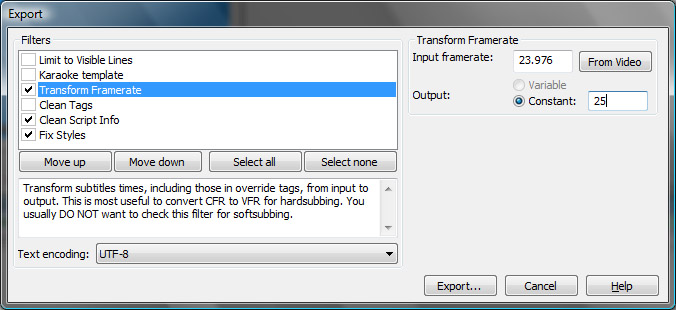 Aegisub Subtitle Extractor